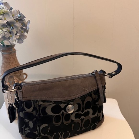 Small Coach Purse, black and gray - Picture 7 of 7